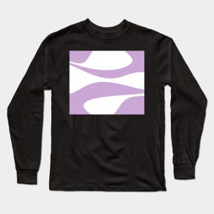 Abstract pattern - purple and white. Long Sleeve T-Shirt